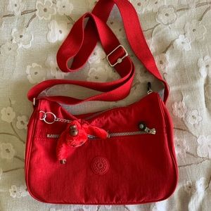 Kipling Red Shoulder Purse